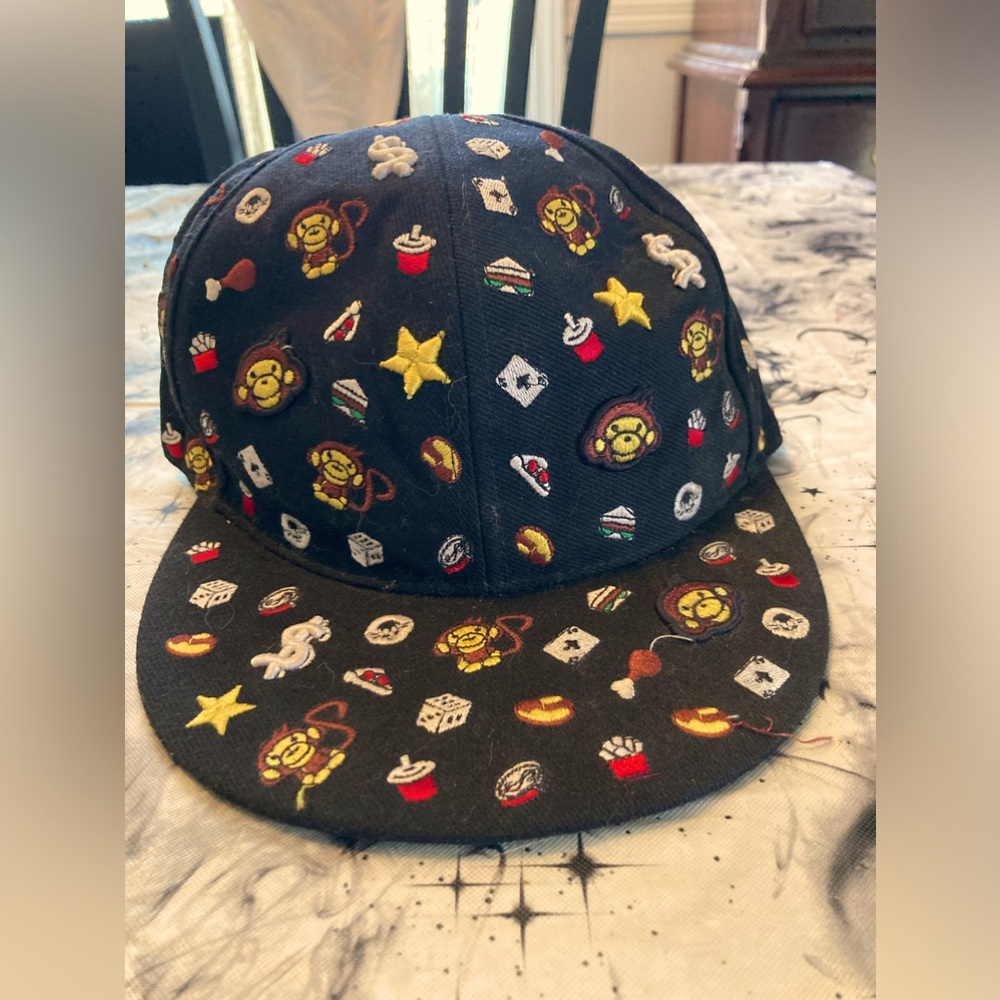 Y2K flat brim hat